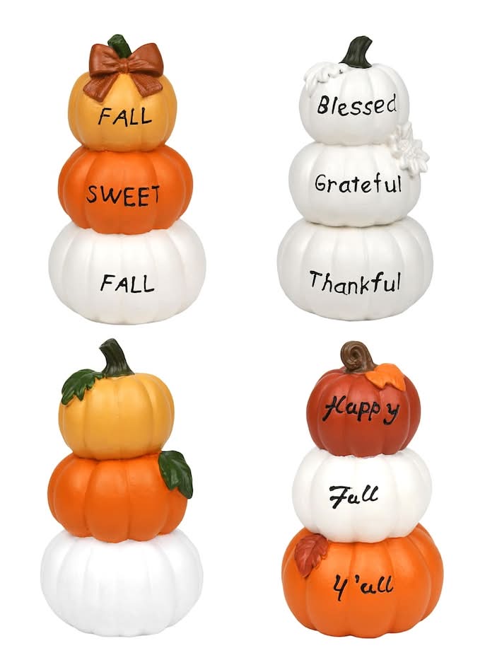 Be Blessed Be Thankful Tri-Pumpkin,