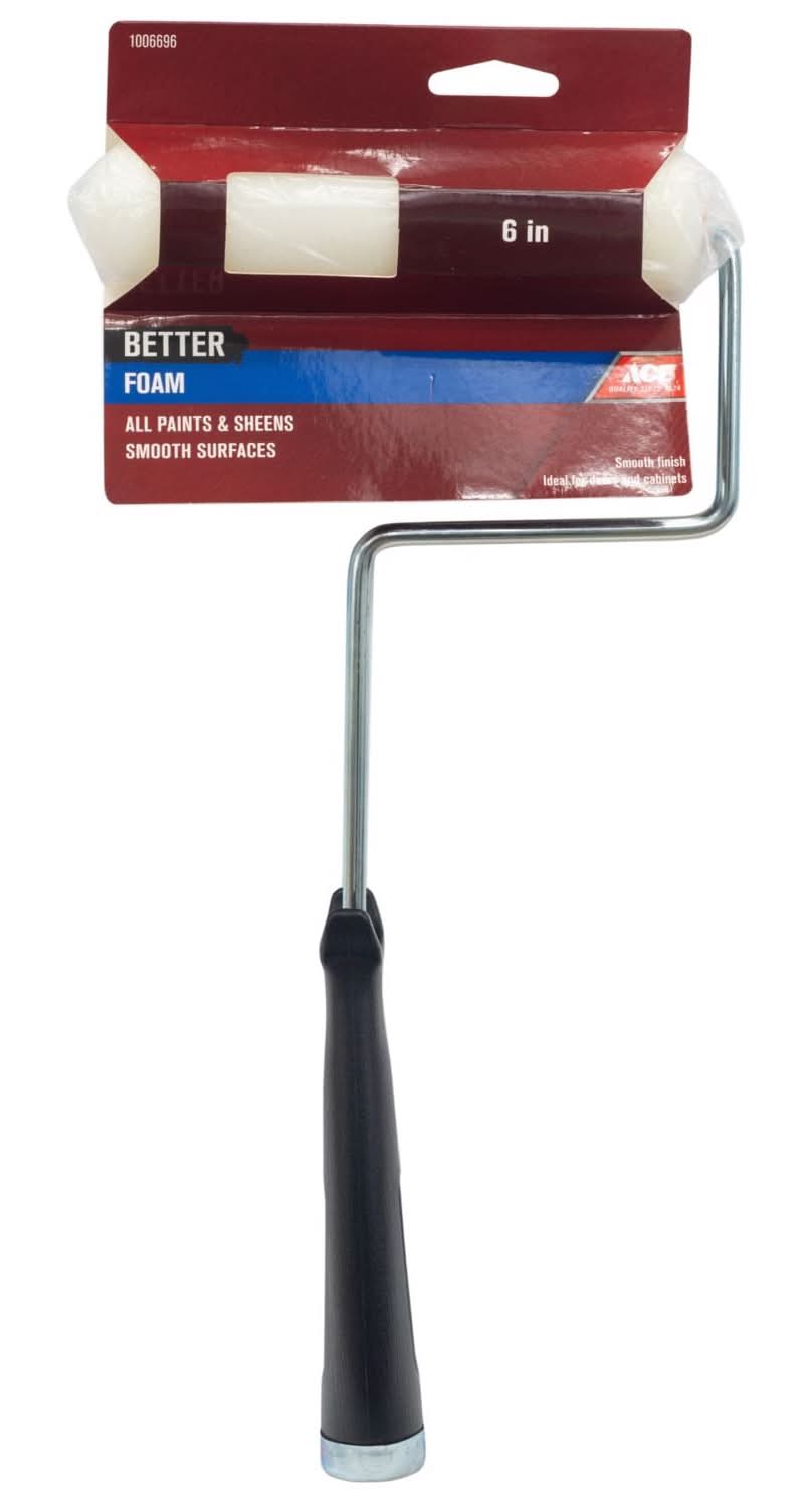 Ace Better Foam 6 In. W Mini Trim Roller With Frame 1 Pk