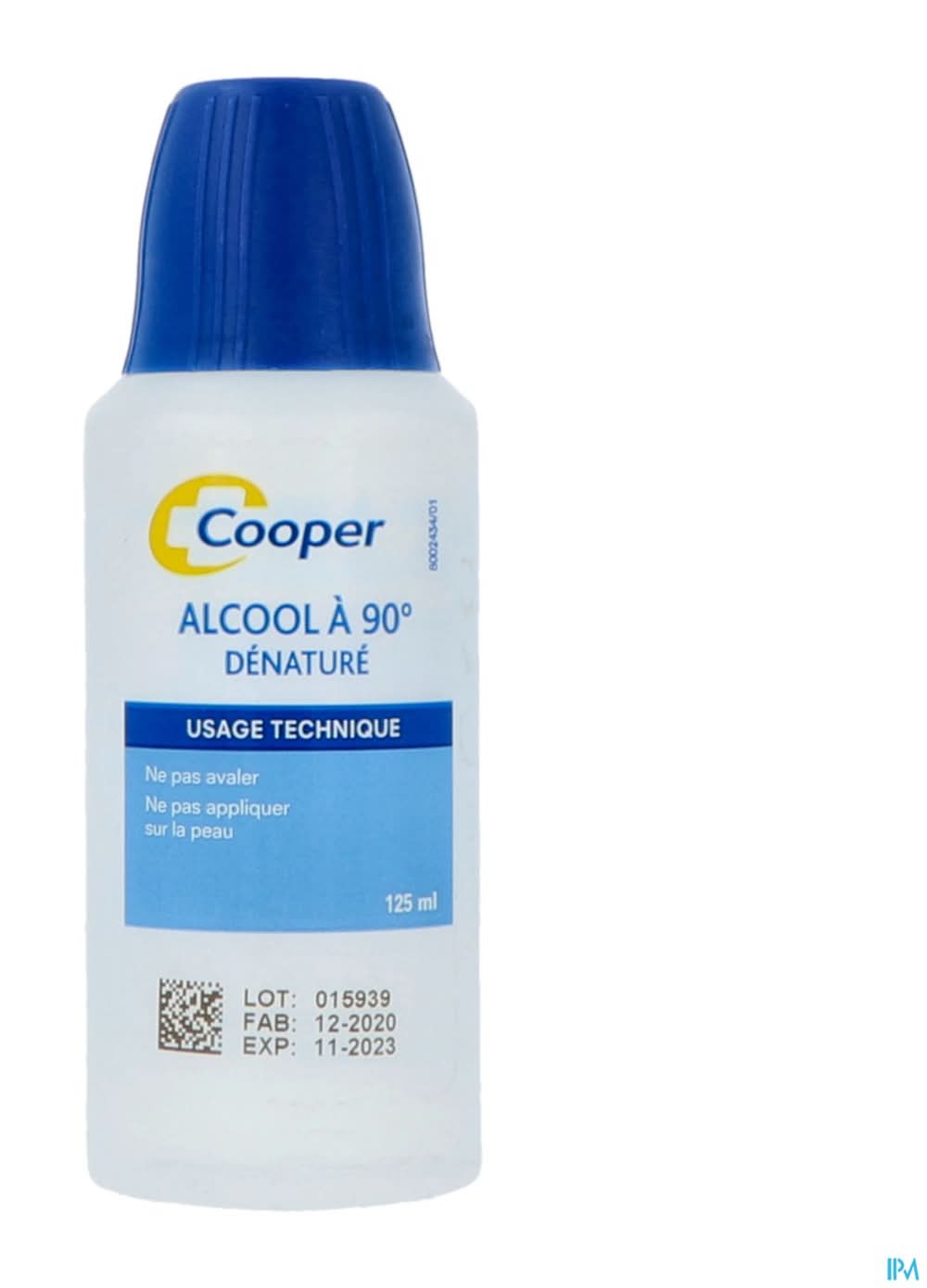 Cooper - Alcool dénaturé 90° (125ml)