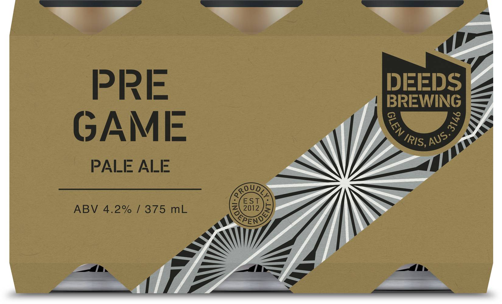 Deeds Brewing Pre Game Pale Ale Can 375mL X 4 pack