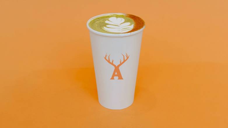 Hot Pumpkin Spice Matcha Latte