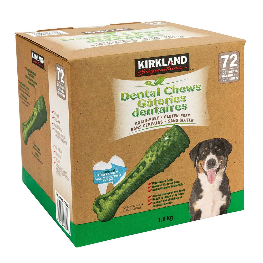 Kirkland Signature · Mâchoires dentaires (Pack of 72) - Dental chews dog treats (72 units)
