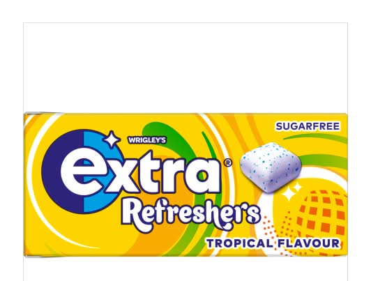 Extra Tropical, Refresher Sugarfree Chewing Gum (7 pack)