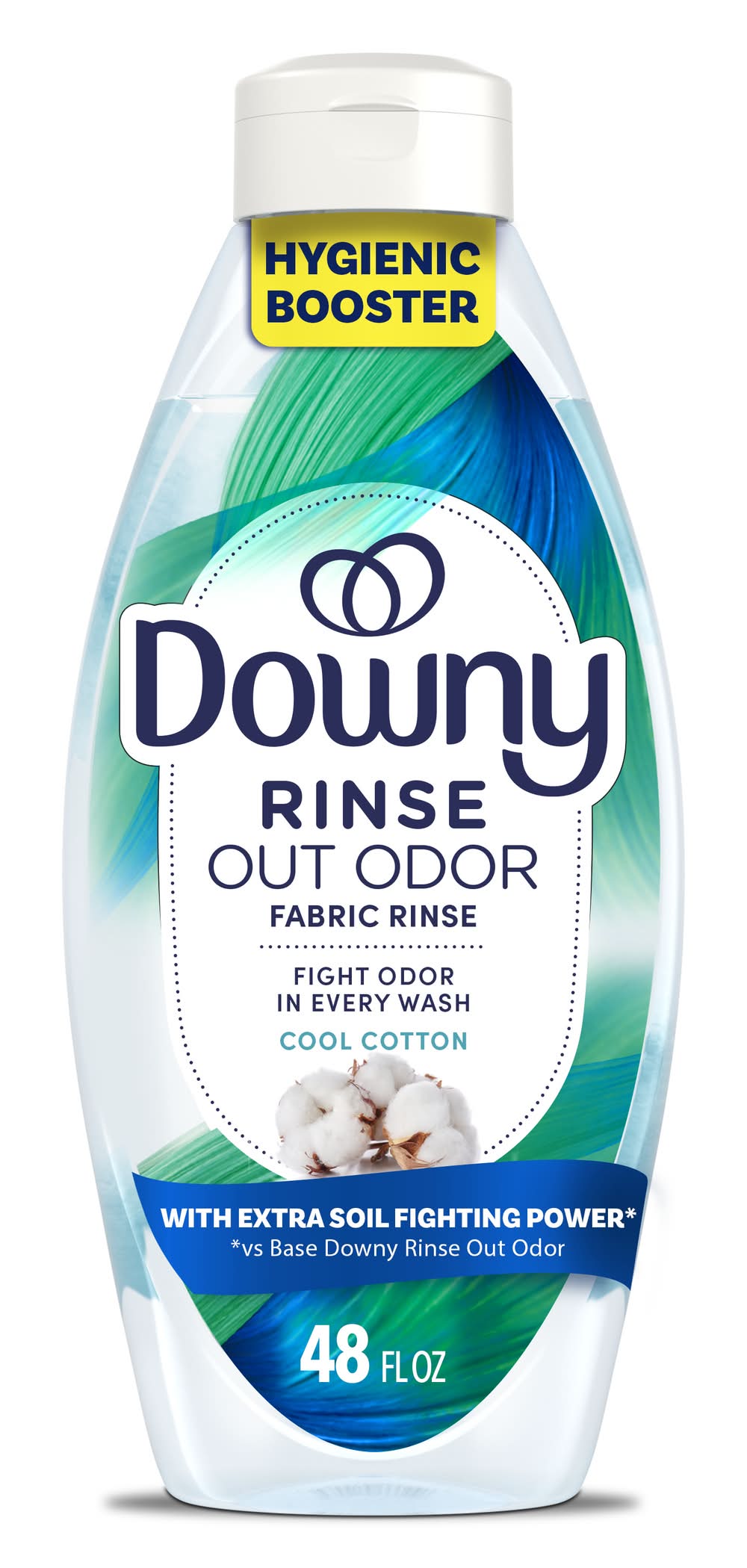 Downy Rinse & Refresh Odor Remover & Fabric Rinse, Cool Cotton (48 fl oz)