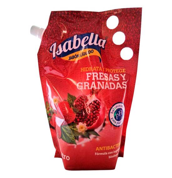 Jabón Líquido Fresa Granadilla Isabella Doy Pack