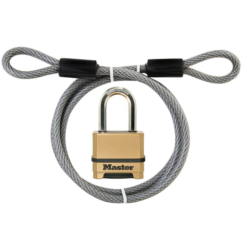 Master Lock (6-ft) Looped End with 72-in Keyed Cable Lock | 78M175LF