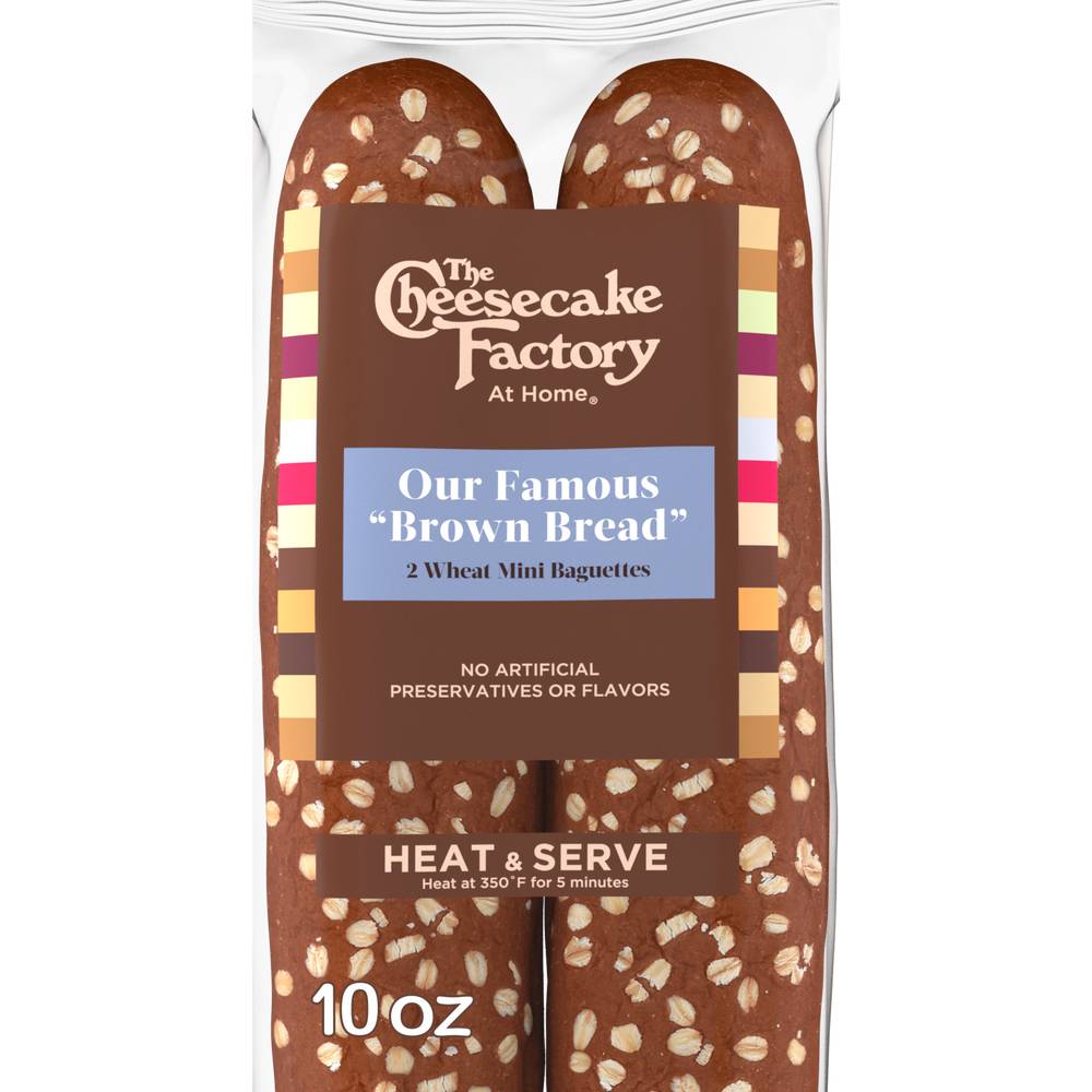 Cheesecake Factory Wheat Mini Baguettes Brown Bread (2ct)