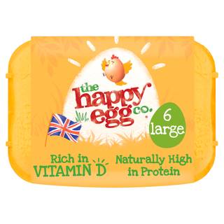 The Happy Egg Co. Free Range, 6 Large Eggs