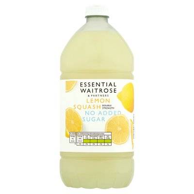 Waitrose & Partners Lemon Squash Double Strength Soft Drink (1.5L)