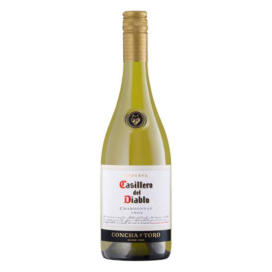 Concha y toro vinho branco chileno casillero del diablo reserva chardonnay (750 ml)