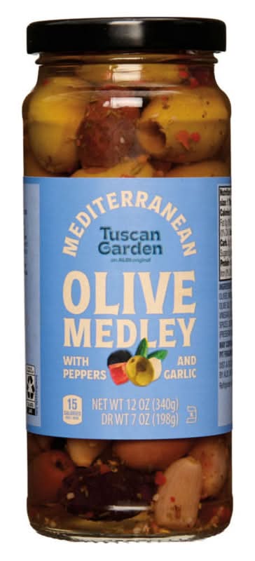 Tuscan Garden Mediterranean Olive Medley With Peppers & Garlic (12 oz)