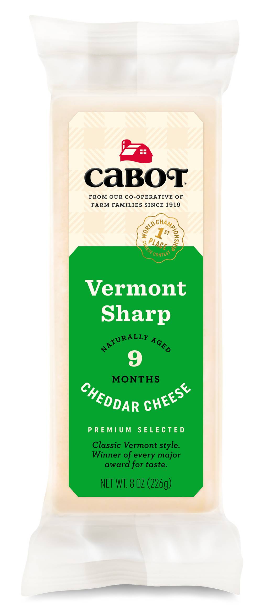 Cabot Vermont Sharp Cheddar Cheese (8 oz)