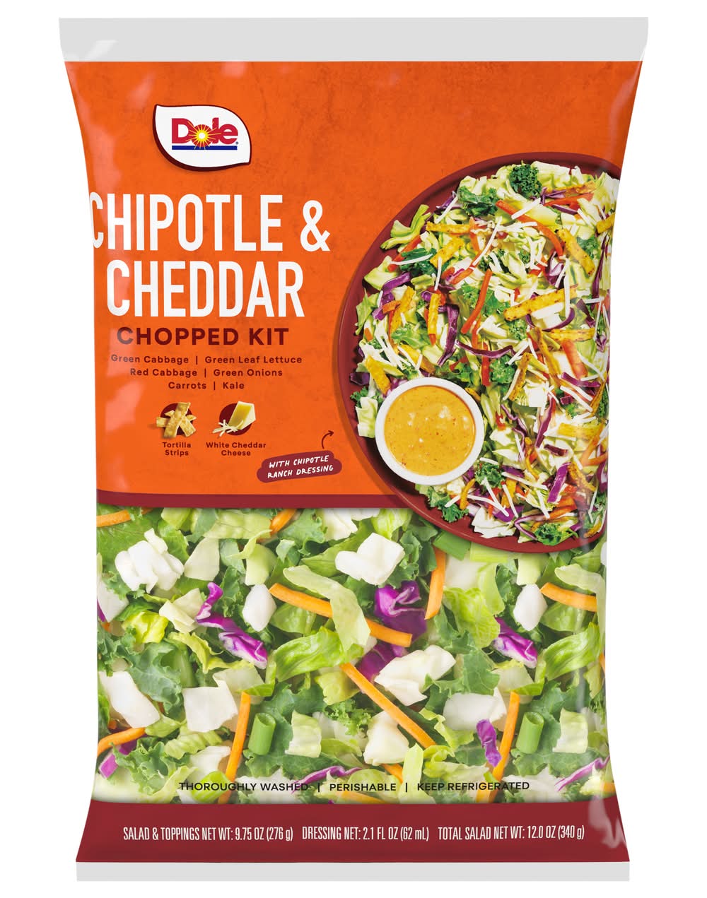 Dole Chipotle & Cheddar Chopped Salad Kit (12 oz)