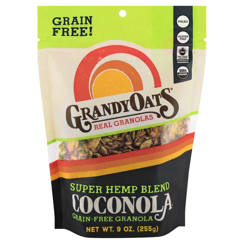 GrandyOats Super Hemp Blend Coconola Grain-Free Granola (9 oz)