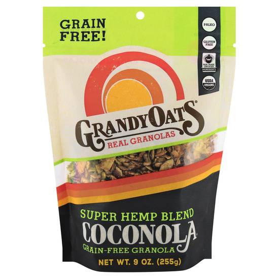 Grandyoats Super Hemp Blend Coconola Grain-Free Granola (9 oz)