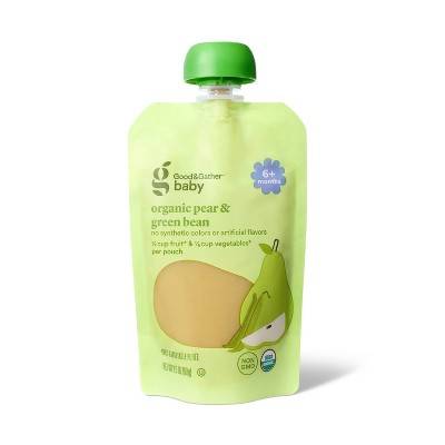 Good & Gather Organic Pear Green Beans Baby Food Pouch