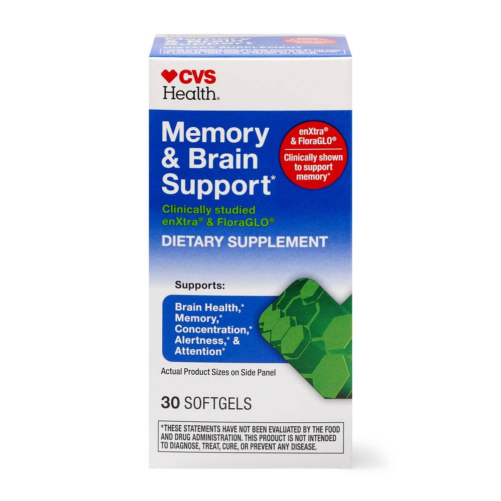 CVS Health Health Brain & Memory Support Dietary Supplement Softgels (30 ct)