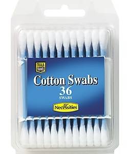 LIL DRUG STORE Lil Necessities Cotton Swab, Blue/White, 36/Box (74239)