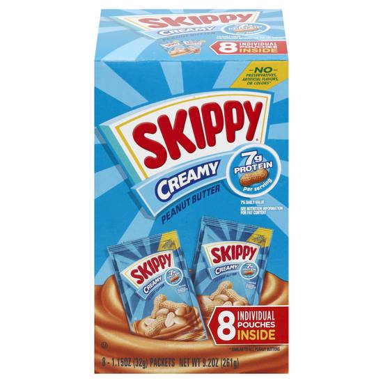 Skippy Creamy Peanut Butter (8 ct)