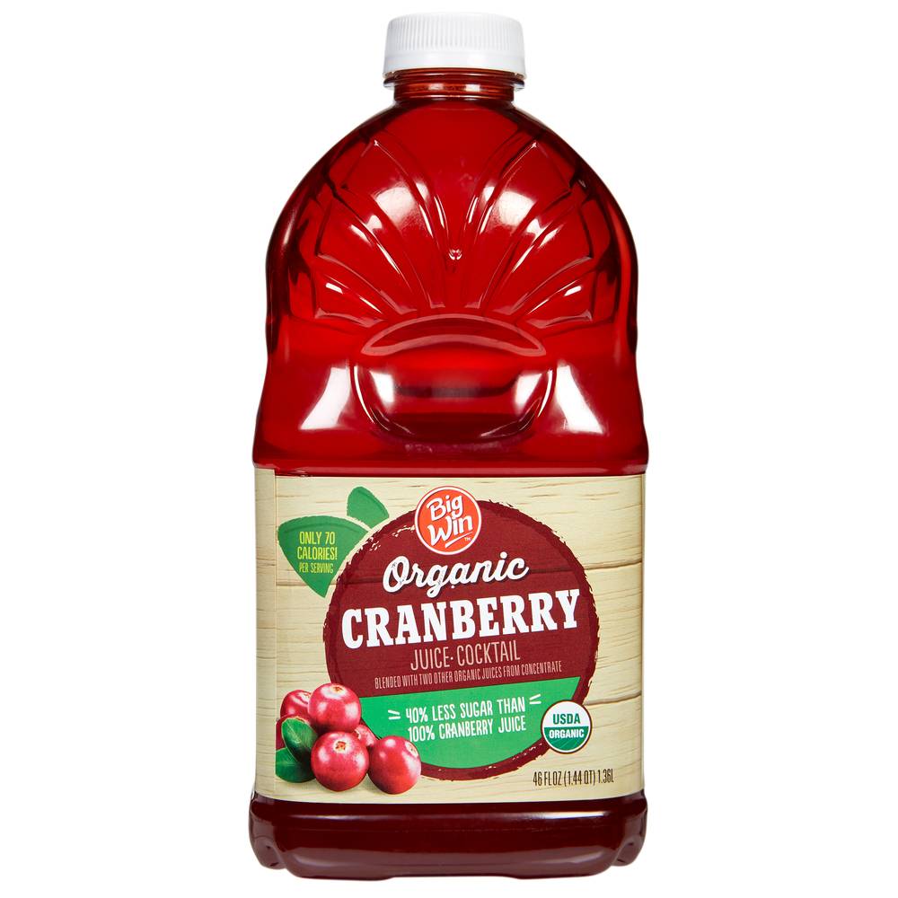 Big Win Organic Cranberry Juice Cocktail (46 oz)