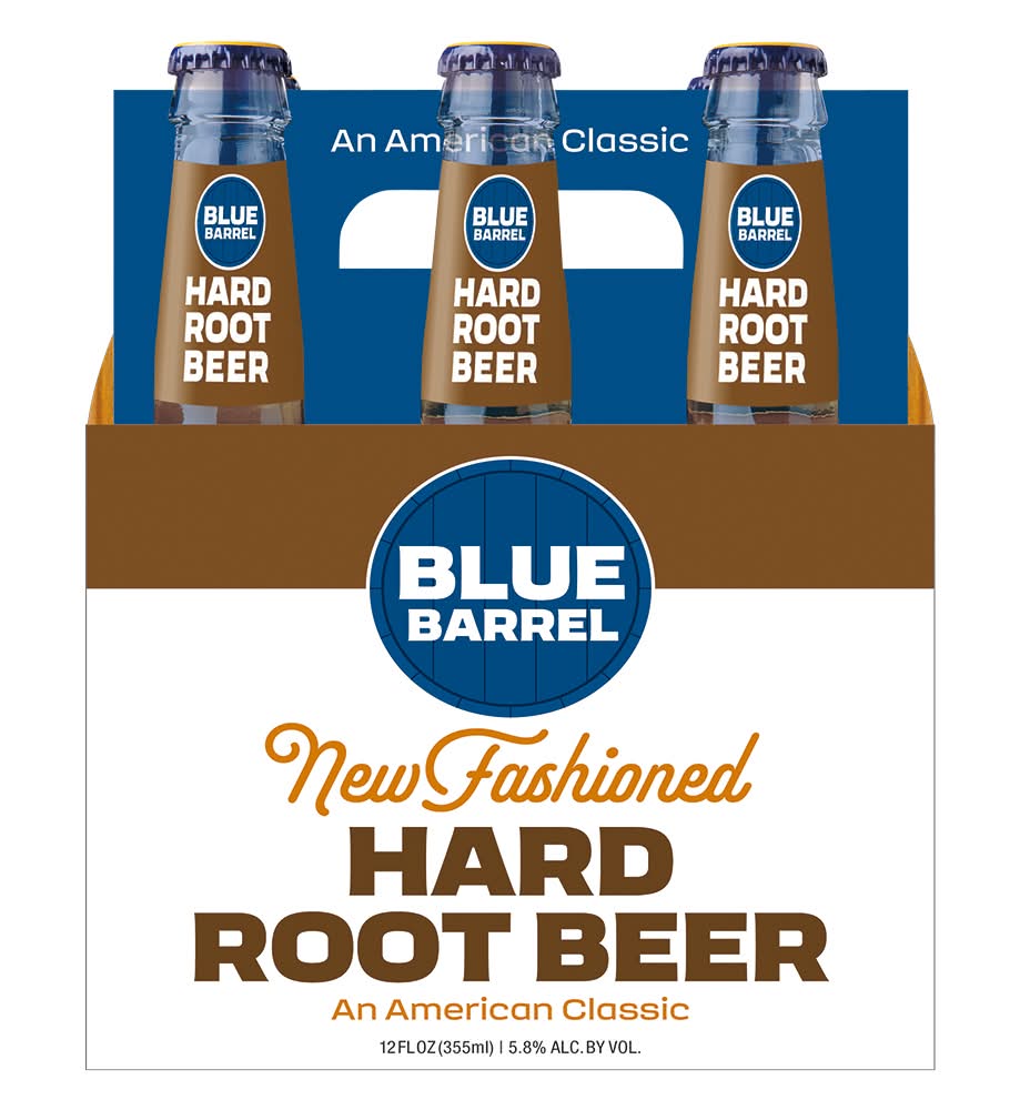 Blue Barrel New Fashioned American Classic Hard Root Beer (6 x 12 fl oz)