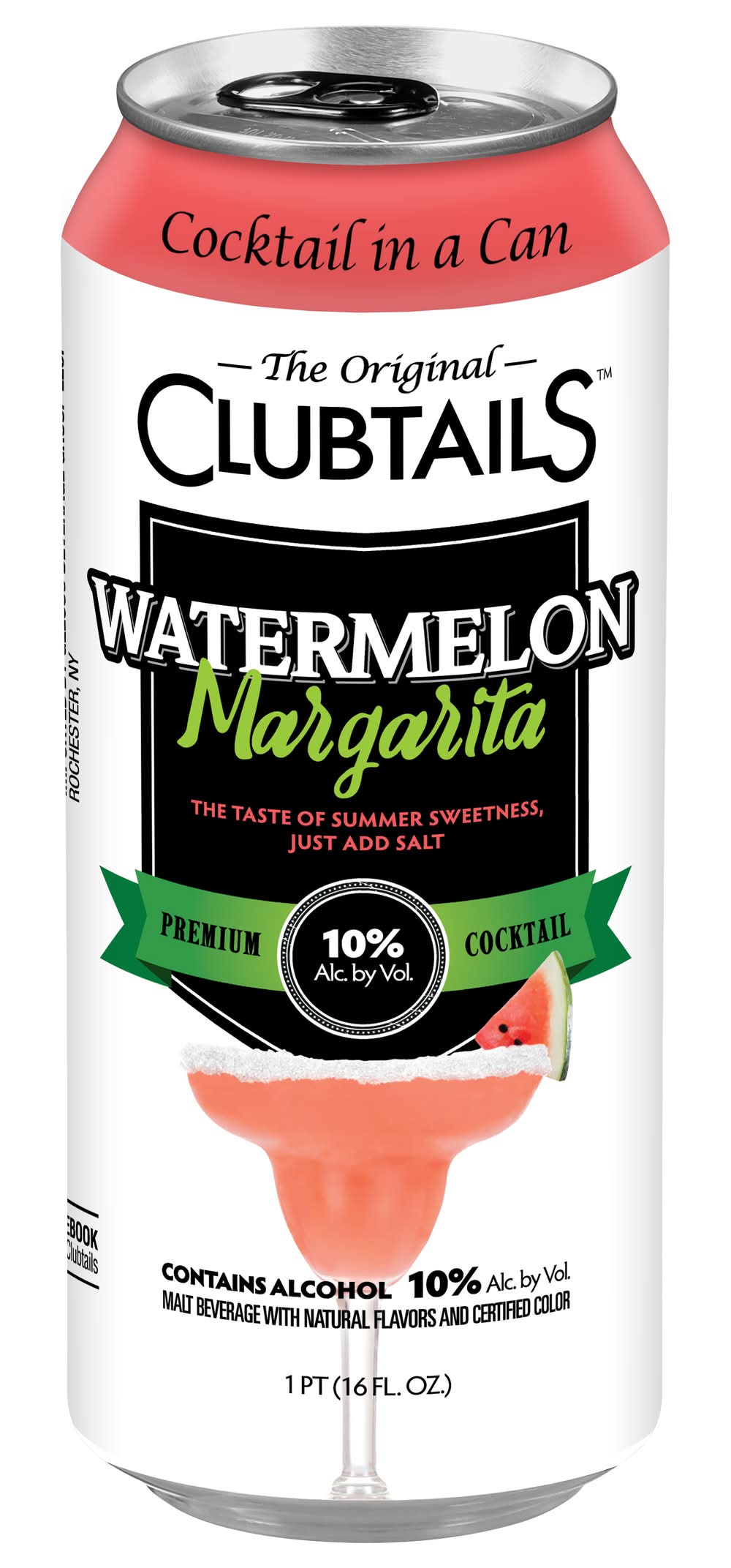 Clubtails Margarita Liquor, Watermelon (16 fl oz)