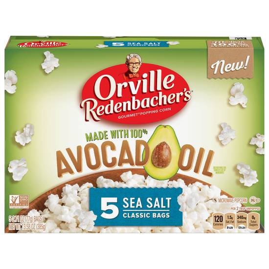 Orville Redenbacher's Classic Microwave Popcorn (sea salt/avocado oil)(5 ct)