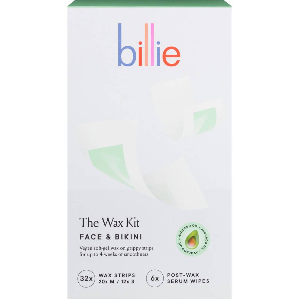 Billie Face & Bikini Wax Kit, 32 Ct