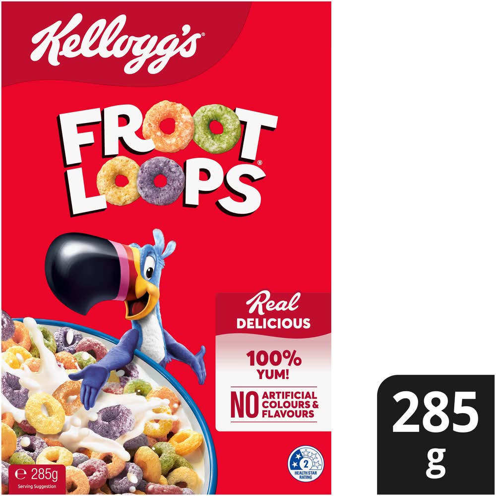Frosties Froot Loops Breakfast Cereal (285g)
