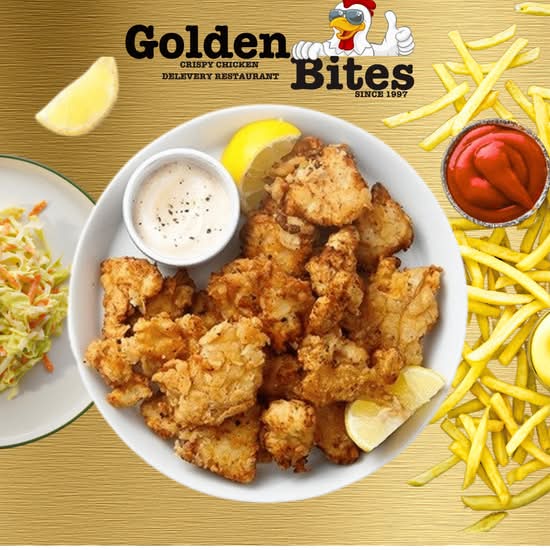 Golden Bites Crispy Chicken - 100% Halal 🍔🍗