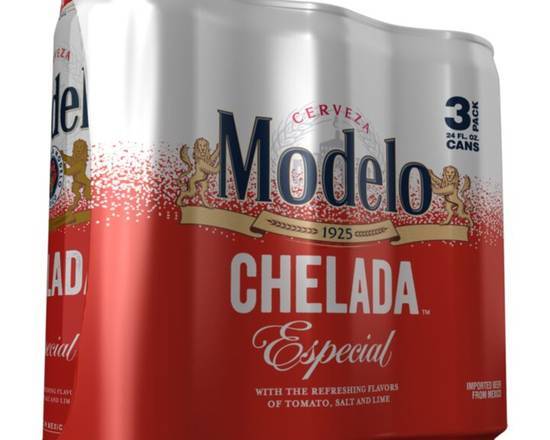 Modelo Chelada Especial Can Al 3Pk 24 Fld oz (3.5% ABV)