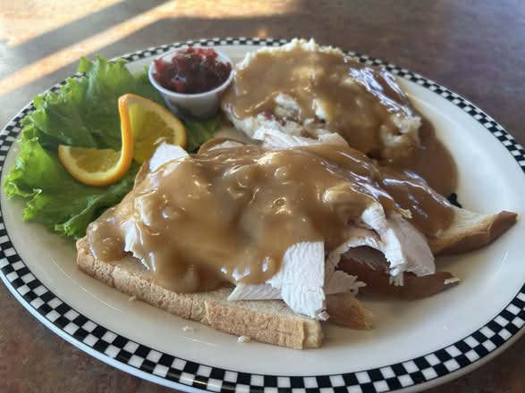 Open-Faced Turkey Sandwich