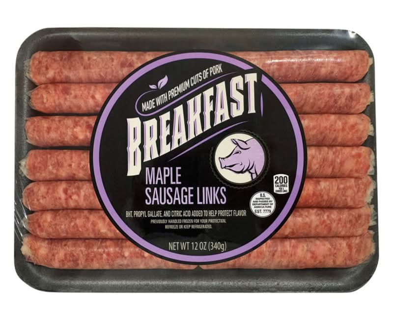 Breakfast Sausage Links, Maple (12 oz)