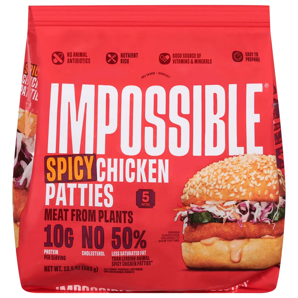 Impossible Spicy Chicken Patties (13.5 oz, 5 ct)