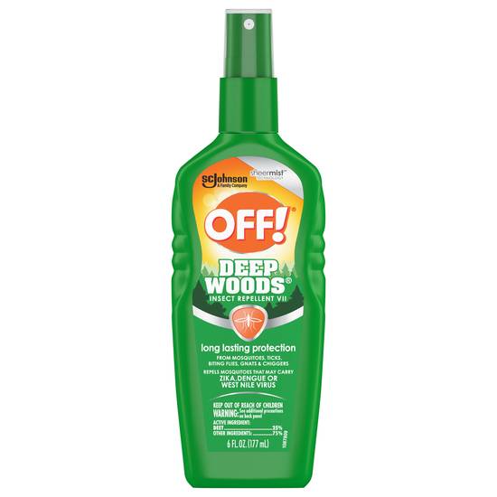 Off! Deep Woods Insect Repellent Vii Long Lasting Protection