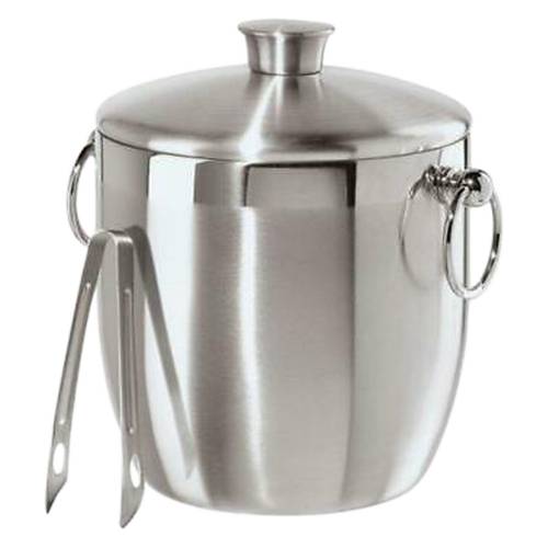 Oggi Stainless Steel Ice Bucket With Tongs