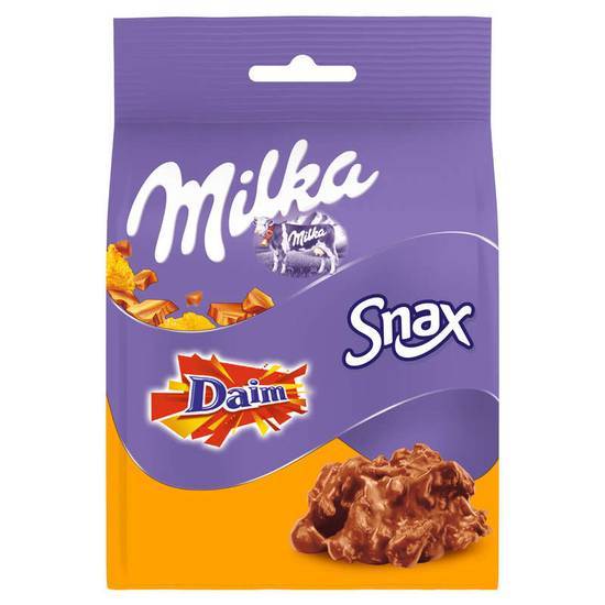 Milka Daim Snax - Rochers - Chocolat au lait 145 g