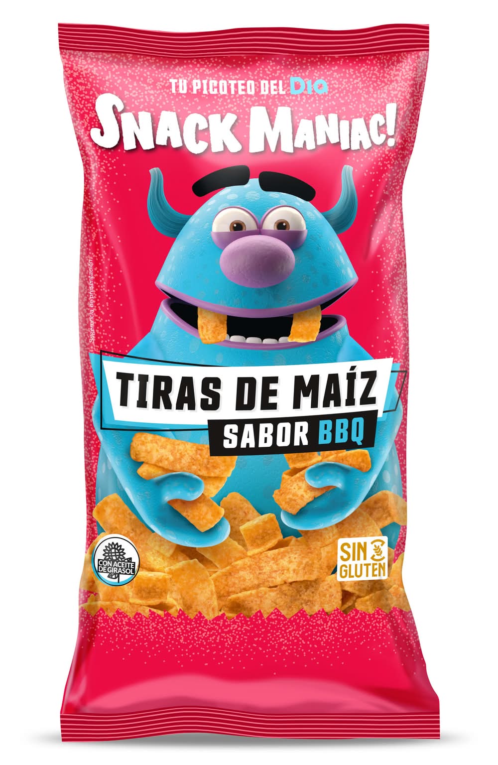 Tiras De Maíz Sabor Barbacoa Snack Maniac De Dia Bolsa 150 G