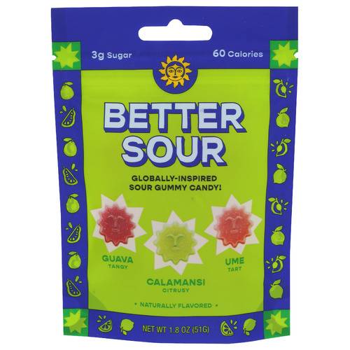Better Sour Naturally Gummy Candys (assorted)