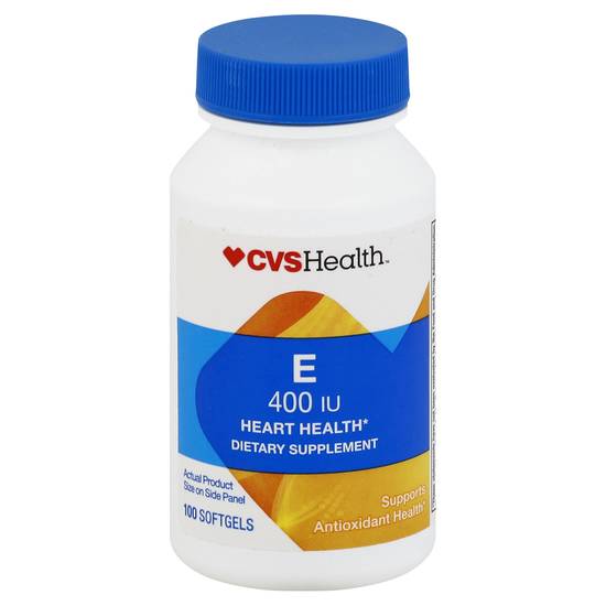 Cvs Health Vitamin E 400 Iu Heart Health Softgels