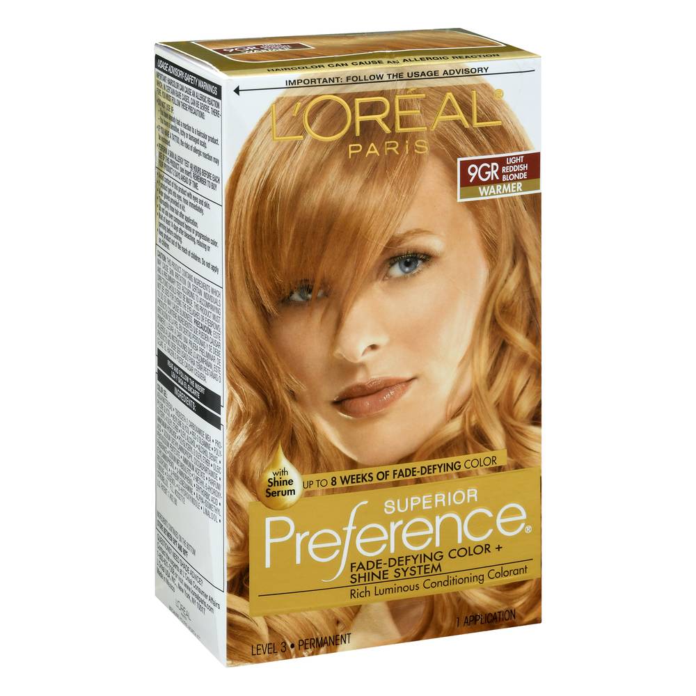 L'Oréal Permanent Hair Color, 9Gr Light Reddish Blonde (9.6 oz)