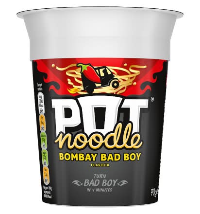 Pot Noodle Bombay Bad Boy, Standard Cup Ramen (90g)