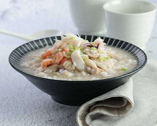 什錦海鮮糙米粥 Healthy Brown Rice Congee with Assorted Seafood