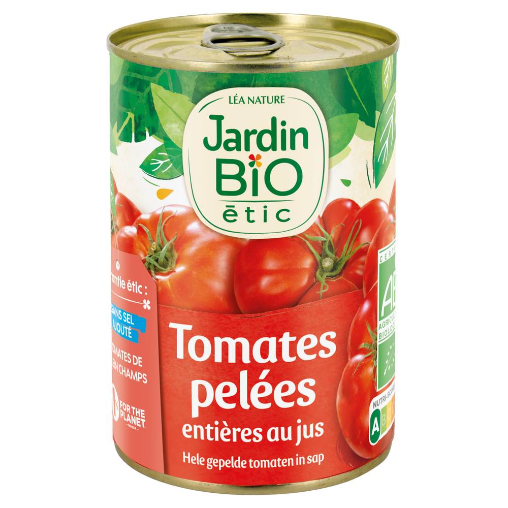 Jardin BiO étic - Léa nature tomates pelées entières au jus (240g)