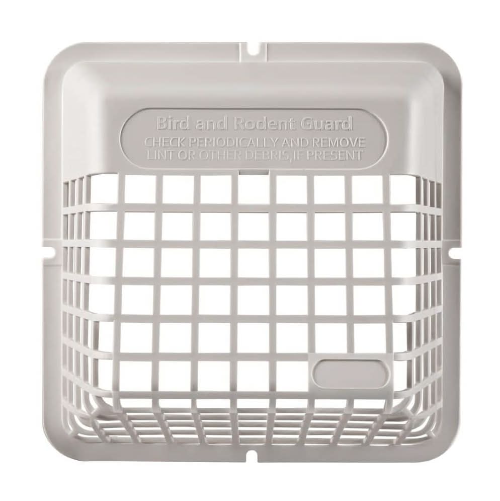 Everbilt White Plastic Pest Barricade For Dryer Exhaust Hood, Fits Over Most 3 In. And 4 In. Vent Caps