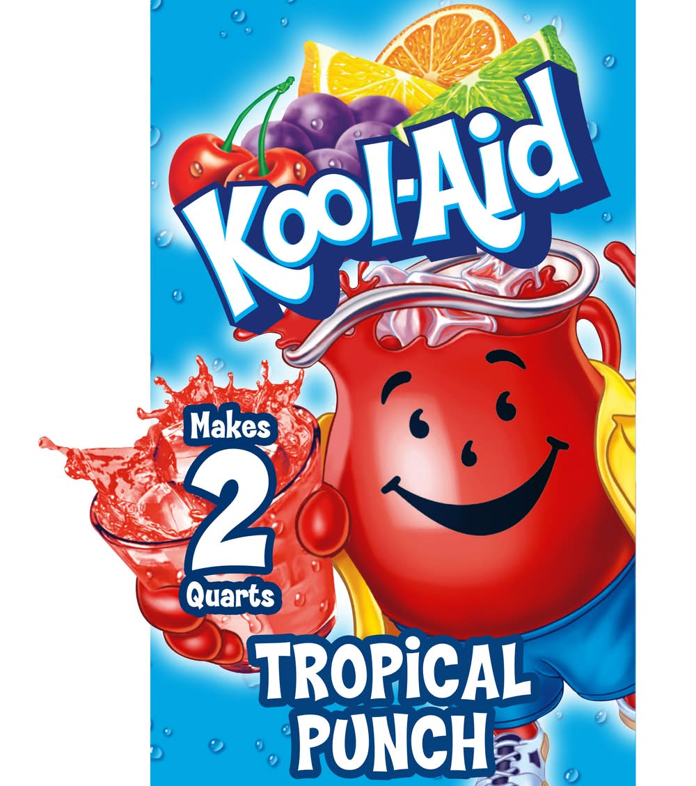 Kool-Aid Unsweetened Drink Mix, Tropical Punch (0.16 oz)