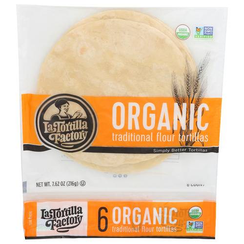 La Tortilla Factory Organic Traditional Flour Tortillas