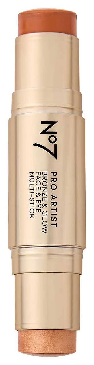 No7 Pro-Artist Bronze & Glow Multipurpose Stick Medium Deep Bronze/Gold