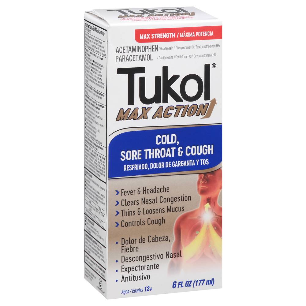 Tukol Max Action Cold Sore Throat & Cough (6 fl oz)