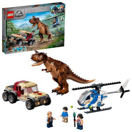 LEGO Jurassic World La poursuite du dinosaure Carnotaurus 76941 Ensemble de construction (240 pièces)